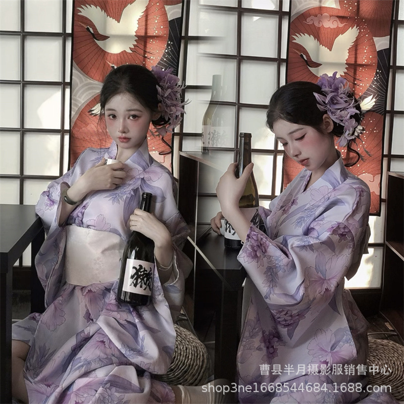 Japanese Women Formal Wear - Yeni Stüdyo Modeli Japon Kimonosu Kadın