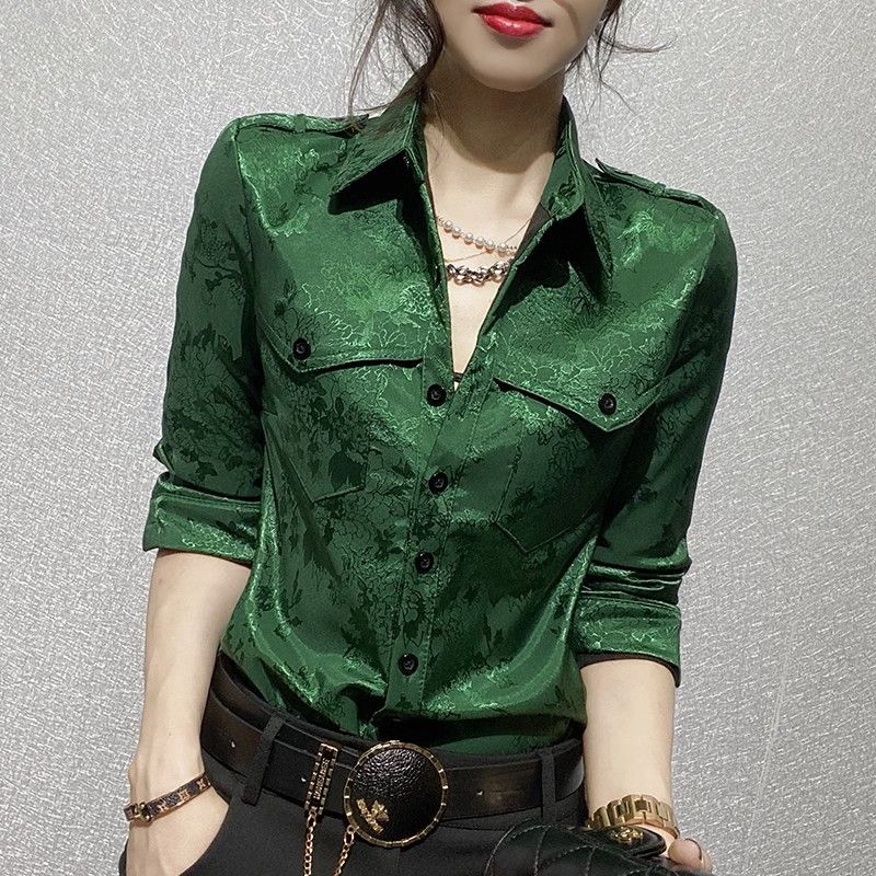Women Formal Office Wear Tops - Kadın Üstleri İlkbahar ve Sonbahar Tam