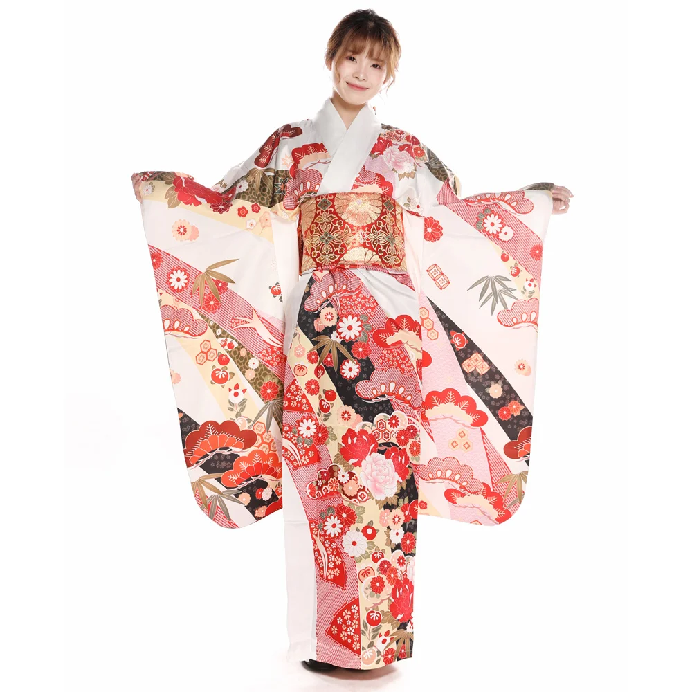Japanese Women Formal Wear - Japon geleneksel kadın resmi furisode kimono