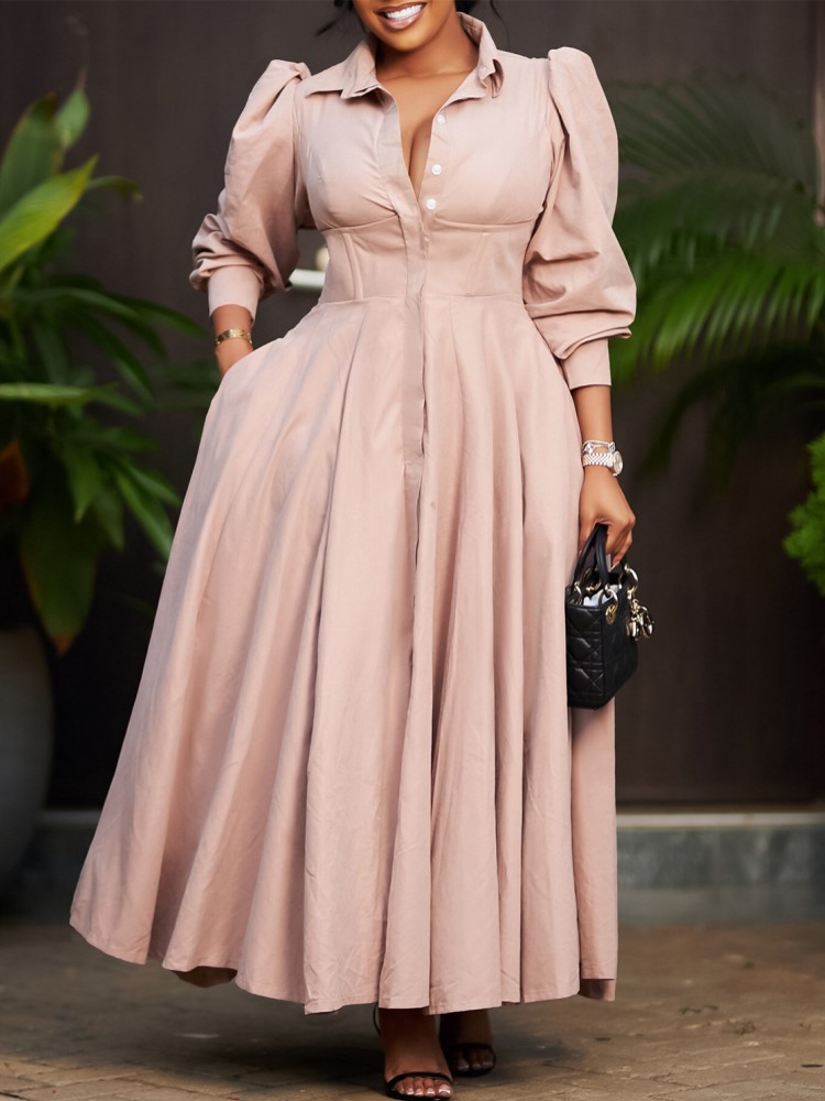 Women Formal Office Wear Tops - Kadın Bahar Elbise Bayanlar Rahat Artı