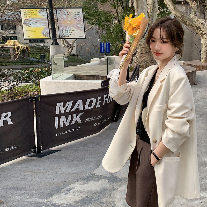 Women Formal Office Wear Tops - Blazer Kadın İndirimi 2025 Yeni Yeşil