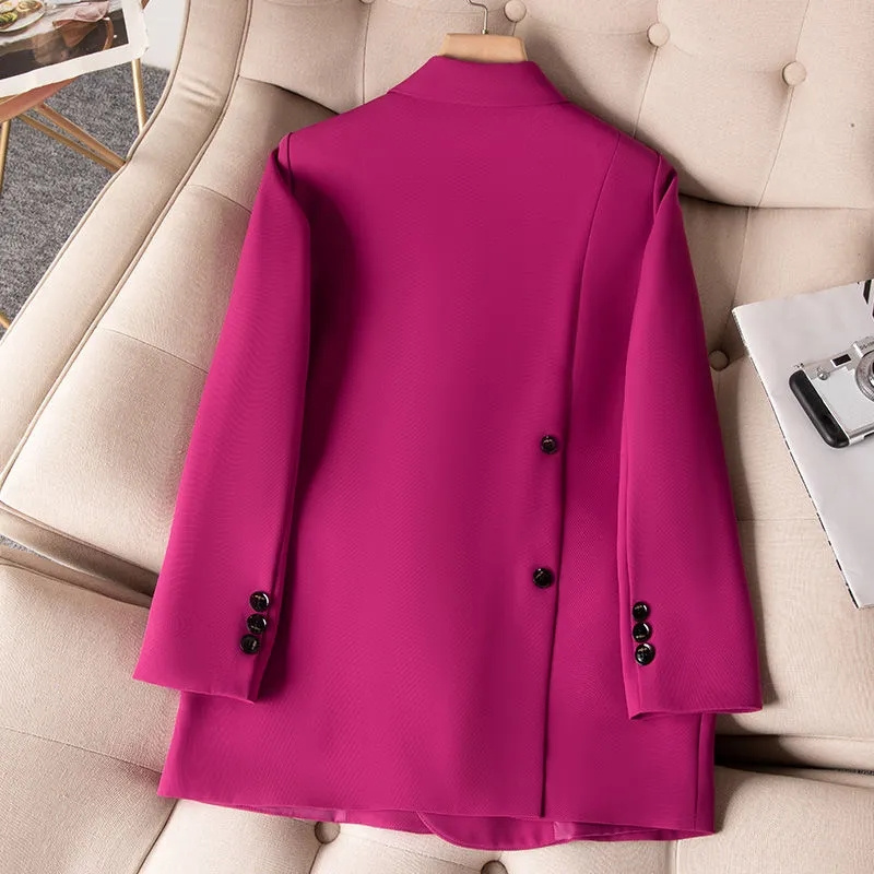 Women Formal Wear With Blazer - Bayanlar resmi Blazers 2023 yeni gül