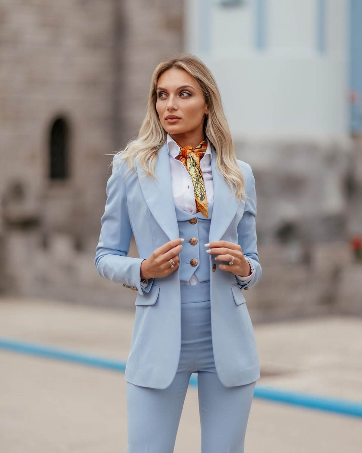 Kadın Resmi Takım Elbise Gök M - Women Formal Wear Tailor incelemesi ve fiyatı
