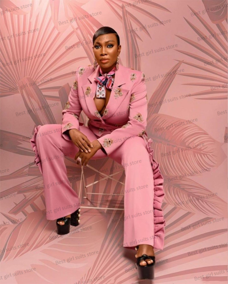 Pembe düğün kadınlar Suit Set  - Women'S Formal Wear Wedding Guest incelemesi ve fiyatı