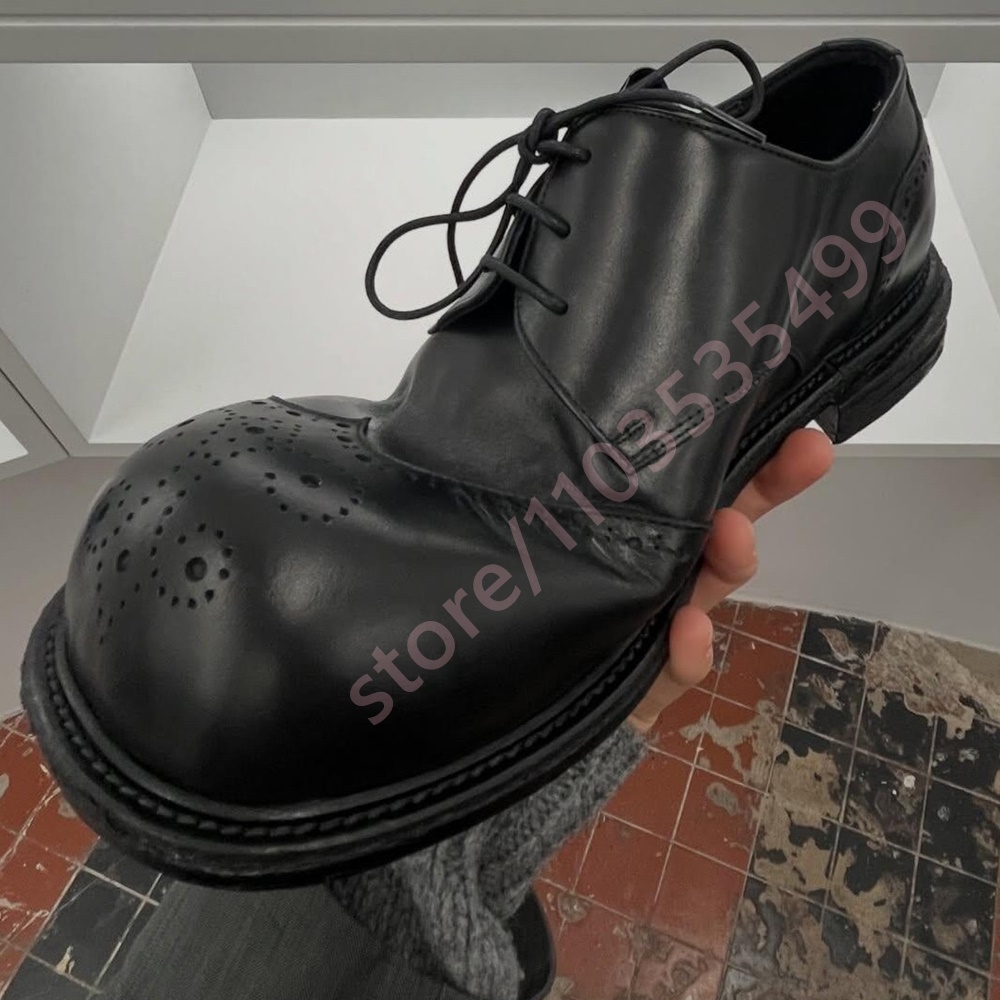 Vintage 2026 Siyah Deri Derby  - Formal Women Daily Wear Shoes incelemesi ve fiyatı