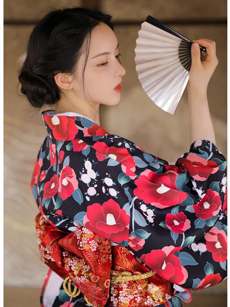 Vintage Tarzı Kadın Çiçek Bask - Japanese Women Formal Wear incelemesi ve fiyatı