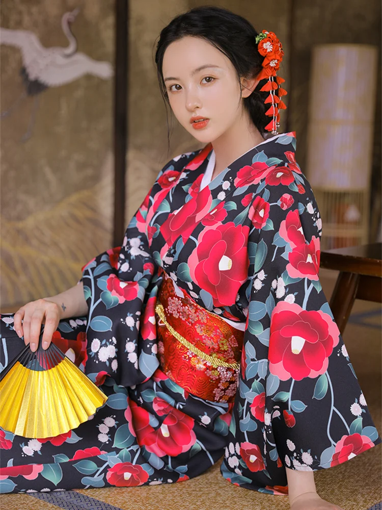 Vintage Tarzı Kadın Çiçek Bask - Japanese Women Formal Wear incelemesi ve fiyatı
