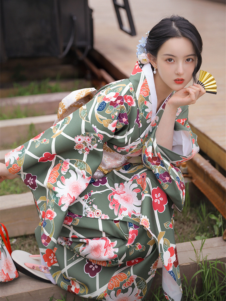 Vintage Tarzı Kadın Çiçek Bask - Japanese Women Formal Wear incelemesi ve fiyatı