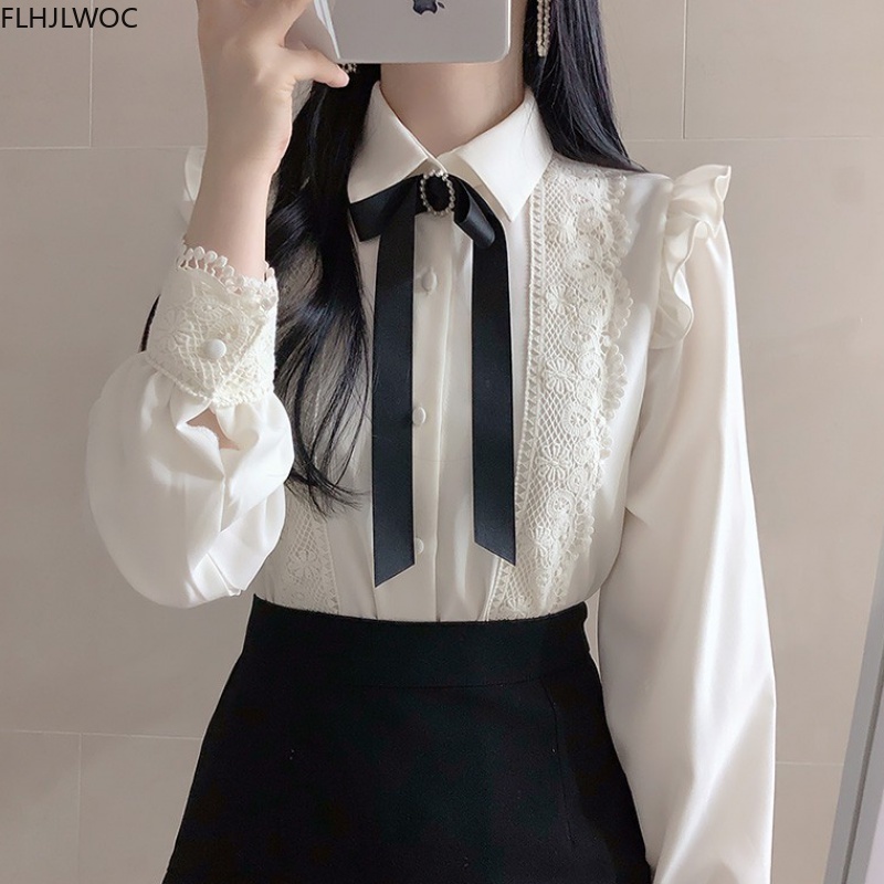 Ruffled Sonbahar Bahar Temel O - Women Formal Wear White Shirt incelemesi ve fiyatı