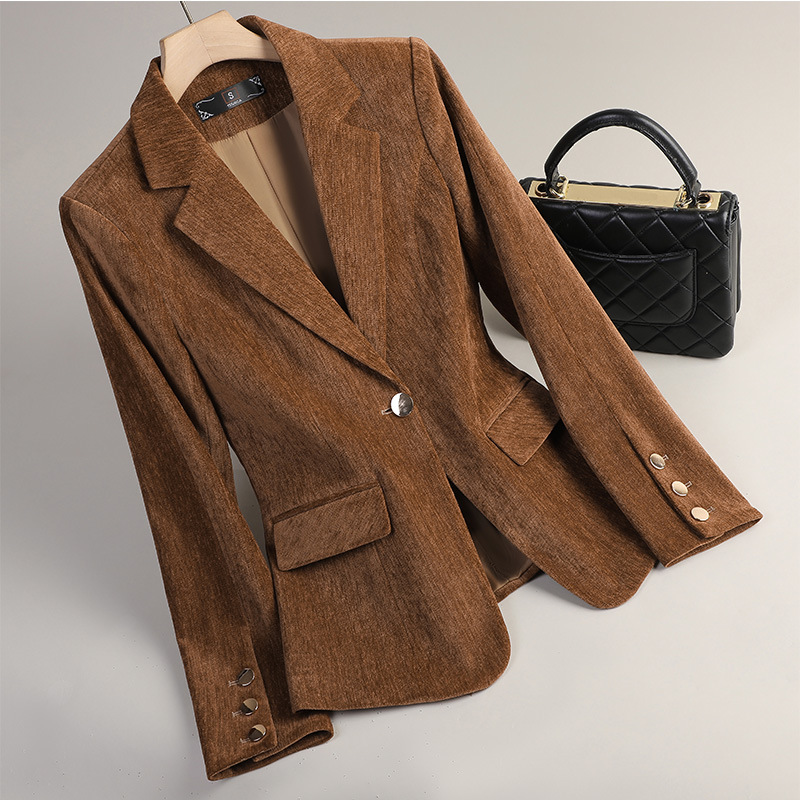Sarı Altın Kadife Blazer Kadın - Women Formal Wear With Blazer incelemesi ve fiyatı