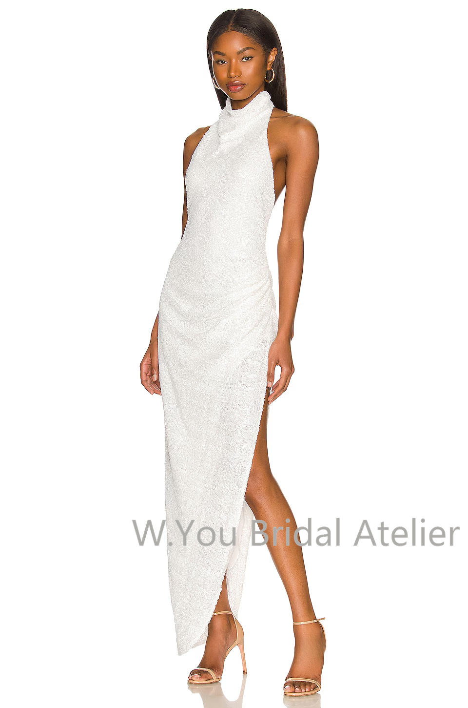 Abiye Elbiseler Beyaz Payetli  - Women'S Formal Wear Wedding Guest incelemesi ve fiyatı