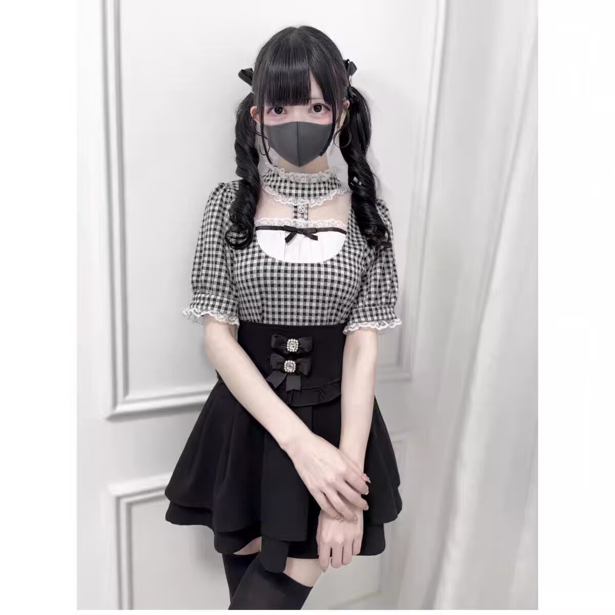Japon Gotik Lolita Tarzı Gömle - Japanese Women Formal Wear incelemesi ve fiyatı