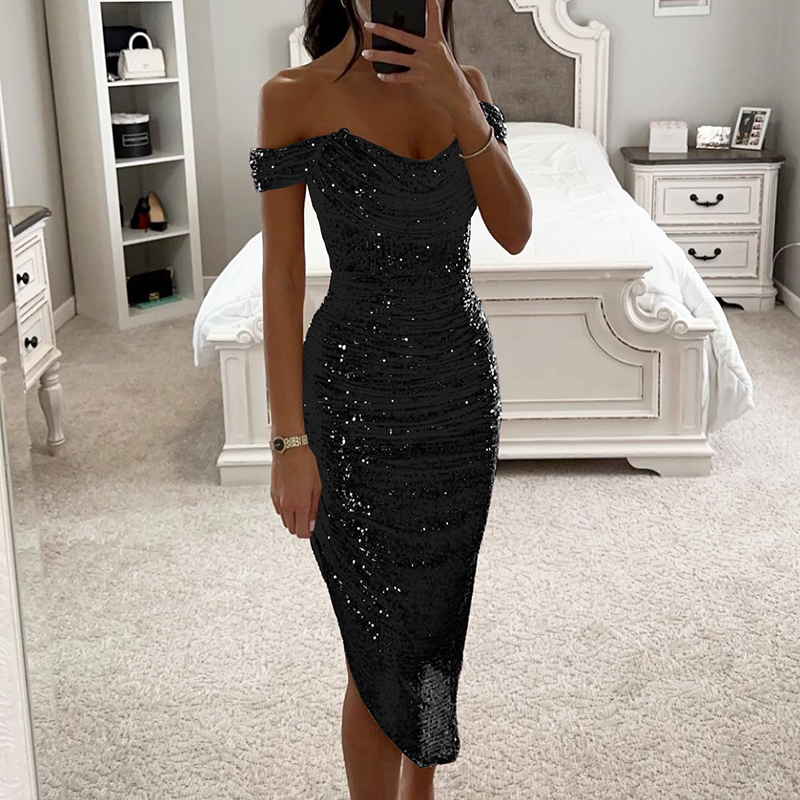Seksi Asimetrik Parlak Glitter - Women Formal Wear Zara incelemesi ve fiyatı