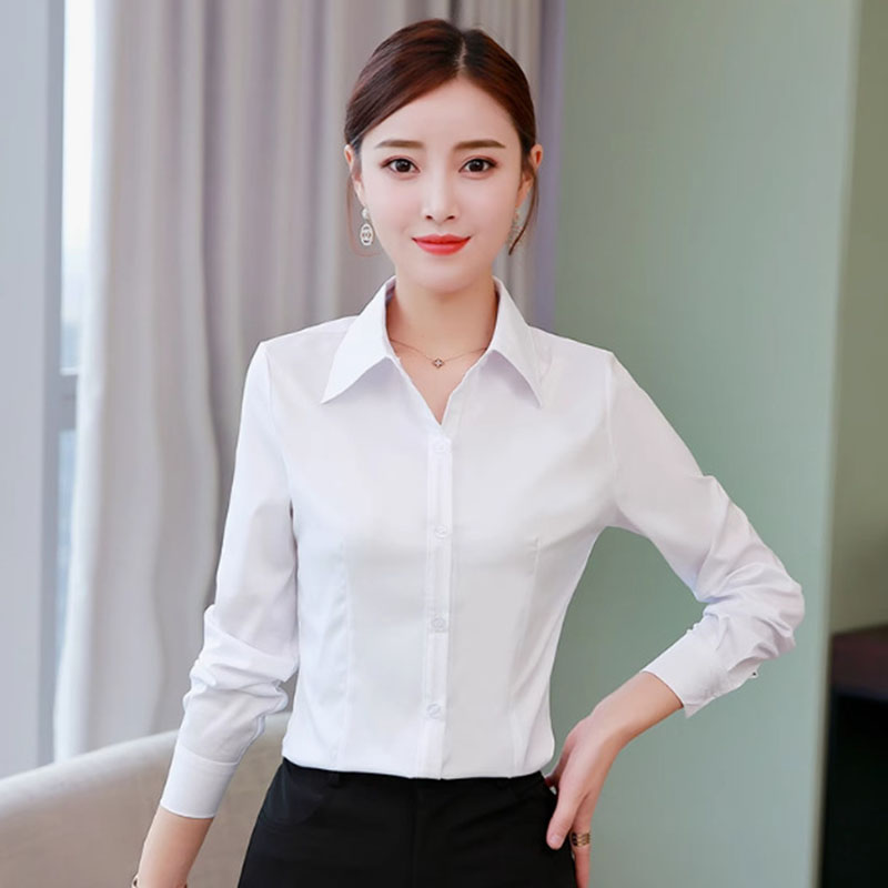 Beyaz Dar Kesim Resmi Ofis Bay - Women Formal Wear White Shirt incelemesi ve fiyatı