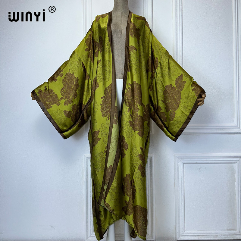 WINYI Afrika boho baskı Kimono - Young Women'S Formal Wear incelemesi ve fiyatı