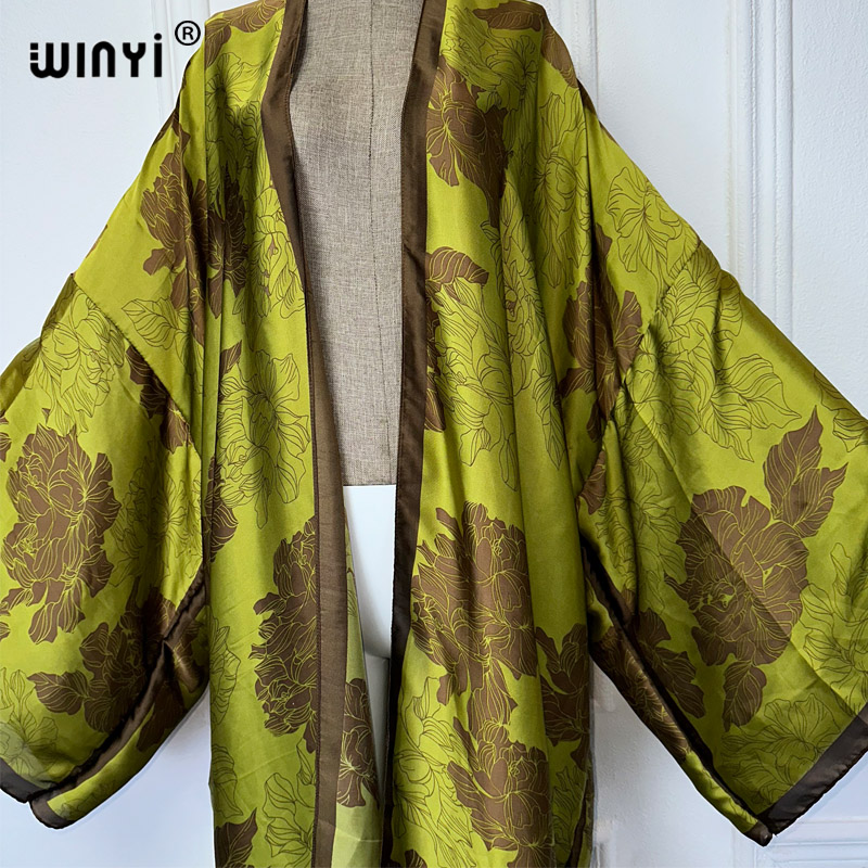 WINYI Afrika boho baskı Kimono - Young Women'S Formal Wear incelemesi ve fiyatı
