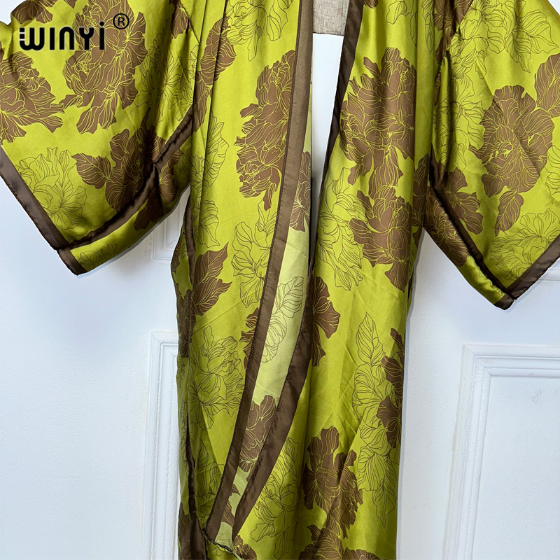 WINYI Afrika boho baskı Kimono - Young Women'S Formal Wear incelemesi ve fiyatı