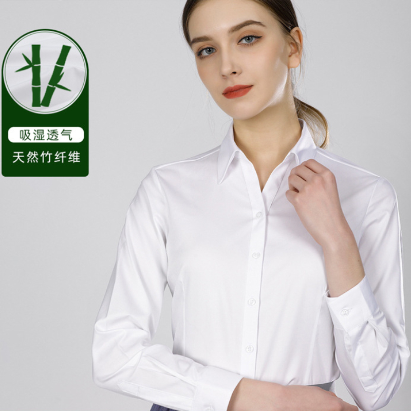 Yeni bambu elyafından kadın uz - Women Formal Wear White Shirt incelemesi ve fiyatı