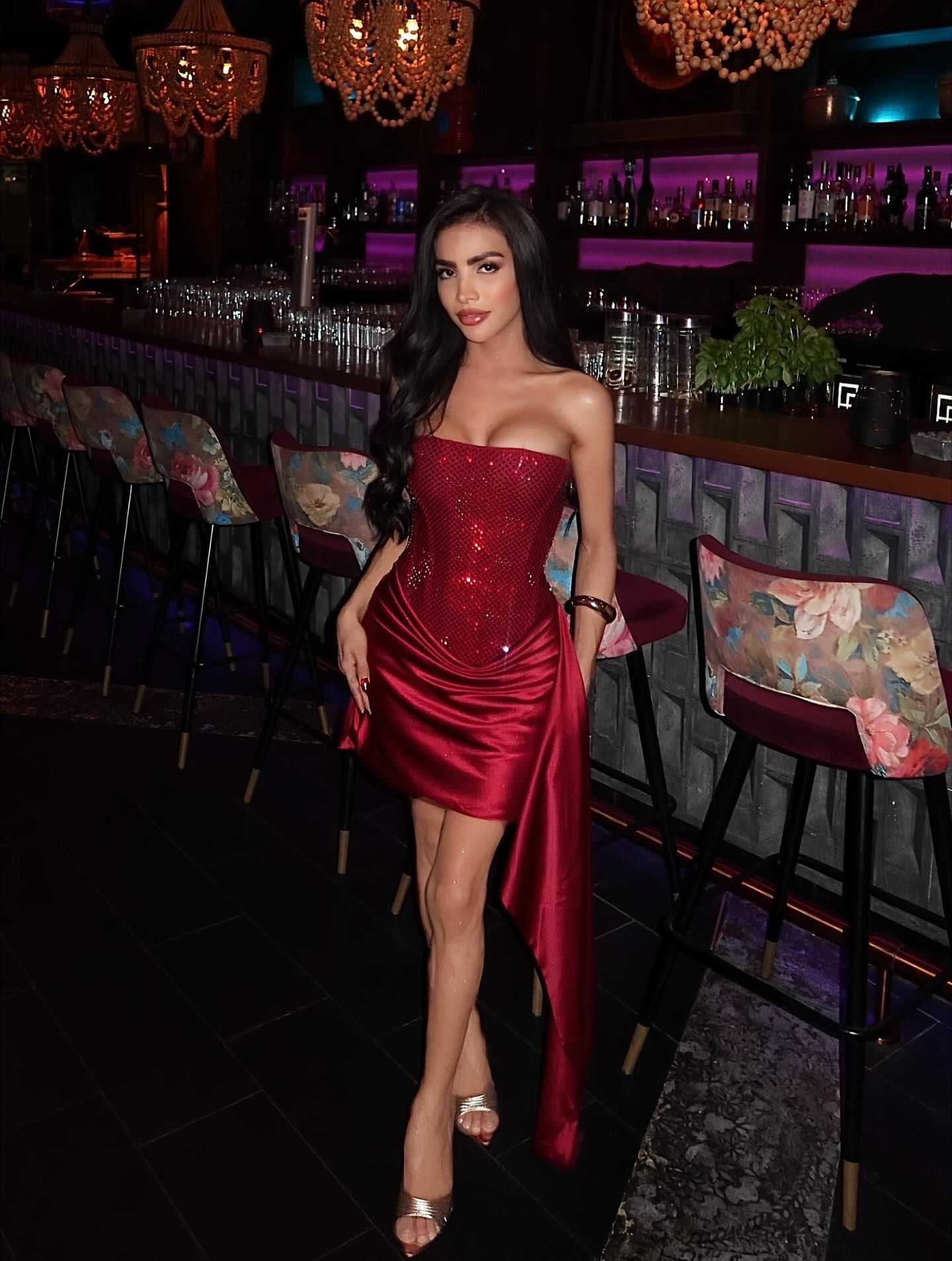 Suninheart Lüks Zarif Straplez - Women'S Red Formal Wear incelemesi ve fiyatı