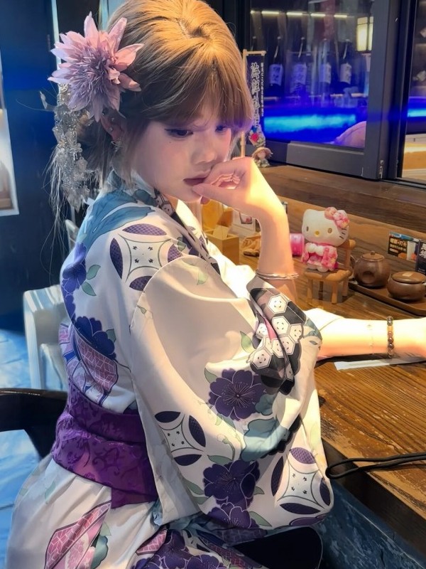 Kadınlar için Geleneksel Mor K - Japanese Women Formal Wear incelemesi ve fiyatı